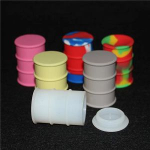 Non stick large 26ml silicone oil container dab wax oil concentrate silicone oil barrel drums silicone jars glass bong LL