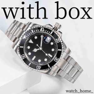 with Box Aaa New Mens Automatic Watch Mechanical Ceramic Watch All Stainless Steel Swimming Watch Sapphire Luminous Watch Business Casual Montre De Luxe Watch SN8S