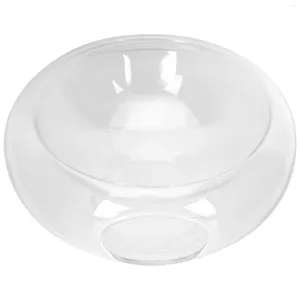 Dinnerware Sets Clear Glass Bowl Bowls Round Serving Tray Dry Ice Tableware Salad Stemless Martini Glasses El Kitchen