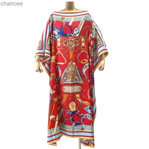 Podstawowe sukienki swobodne Nowe zatuszowanie kimono Nowe letnie boho nadruk bikini pokrywka elegancka mody kardigan sexy wakacje z długim rękawem bręczenie maxi sukienka LST230904