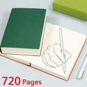 Notepads Buku sketsa Super tebal kulit buku kosong A5 catatan jurnal harian bisnis kantor kerja Notepad hadiah alat tulis 80gms 230904