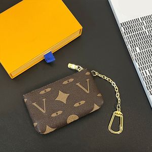 Modemynt pursar kortväska nyckelfodral kort blixtlås designer handväska noll plånbok blommor rutiga brev för man kvinna tecknad djur plånböcker