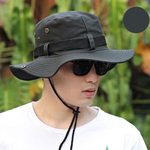 1pcs Männer Frauen Eimer Heckklappe Abdeckung Sonnenhut breiter Krempe Fischerei Garten Wanderkappe Cap277v