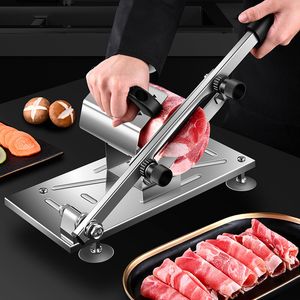 Fruit Vegetable Tools Manual Frozen Meat Slicer Upgraded Stainless Steel Cutter Beef Lamb Mutton Roll Slicing Maker for Shabu Cooking BBQ 230901