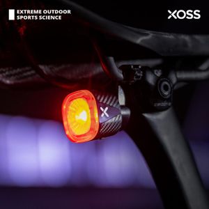 Luzes de bicicleta XOSS XR01 Smart Tail Light Auto Brake Sensing Bicicleta Luz Traseira LED Carregamento À Prova D 'Água Ciclismo Lanterna Traseira Acessórios de Bicicleta 230904