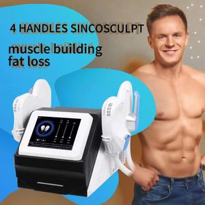 Bästsäljare EMS Fitness Equipment Portable Stärker Muskler EMS Slim 4 Handtag Muskelbyggnadsmaskin Hiemt Body Shaping