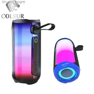 Portable Speakers Wireless Bluetooth Speaker Outdoor Hands-free Portable 3D Stereo Bluetooth Column Subwoofer Music Center High Power Sound Q230904