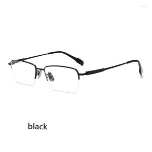 Okulary przeciwsłoneczne Ramki 52 mm 2023 Pure Titanium Man Square okulary okulary recepty optyczne okulary 2113T