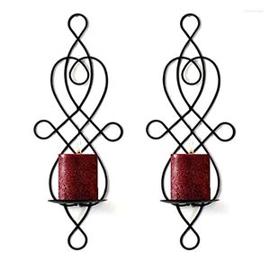 Candle Holders Living Room Metal Chinese Knot Shape Candlestick Home Decor Holder Foldable Wedding Bedroom Anti Rust Retro Hanging Wall