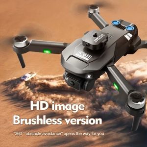 KS11 Brushless Foldable Drone With Dual Camera HD FPV, Obstacle Avoidance, Optical Flow Positioning, 90° Adjustable Lens, Level-7 Wind Resistance