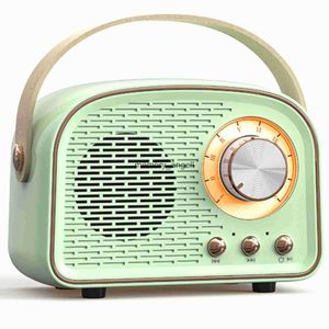 Tragbare Lautsprecher, Retro-Bluetooth-Lautsprecher, niedlicher Mini-Lautsprecher mit FM-Radio, tragbarer kabelloser Lautsprecher mit TWS-Musik-Player, Hifi-Stereo, TF, USB, HKD230904