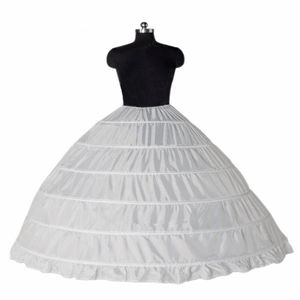 Bollklänning 6 hoop petticoats underskirt full crinoline för brud bröllopsklänning accessoarer288k