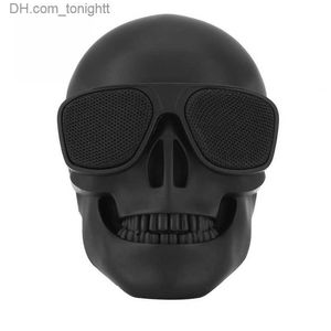 Portable Speakers Portable Mini-Skull Speakers Little Skull Wireless Bluetooth Cartoon Bones Ghost Head Small Compatible 5W Hd Stereo Woofer Music Q230905