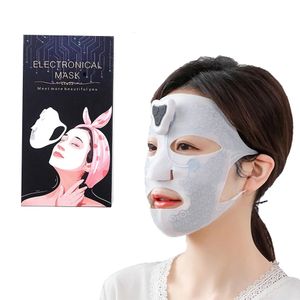 Ansiktsvårdsanordningar EMS Electronical Graphene Washable Silicone Mask Essence Oil Cream Absorption Microcurrent Skin Lifting Firming Beauty 230901