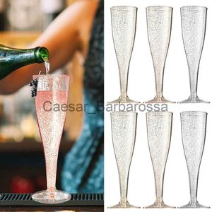 Kieliszki do wina 10pcs Pieczące Łatwy w użyciu Picie imprezy Wedding impreza Zabarki Koktajle Puchar Szampan Fletu Zasoby jadalni X0904