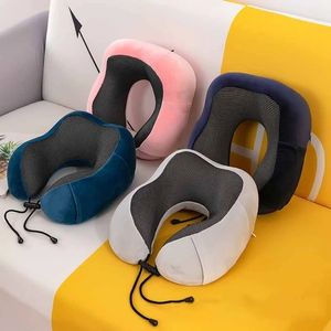 Pillow Memory Foam Ushaped Neck Soft Travel Massage Sleeping Pillows Plane Car Cervical Spine Bedding Nap 230901