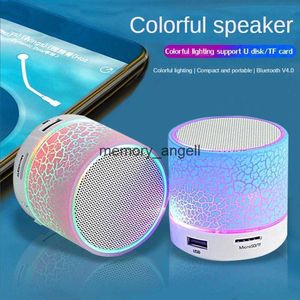 Taşınabilir hoparlörler evrensel bluetooth mini hoparlör kablosuz hoparlör renkli led tf kartı usb subwoofer taşınabilir mp3 müzik ses sütunu HKD230904