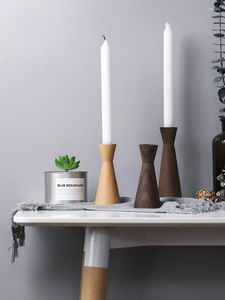 Ljushållare nordisk stil trä svart valnöt handgjorda polerade står Eco Natural Wood Creative Home/Shop Decor