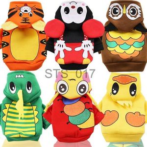 Dog Apparel Dogs Clothes for Small Dogs Funny Small Dogs Hoodies Cosplay Pets Clothing Cartoon Cute Puppy Cat Sweatshirt Pet Accessories x0904