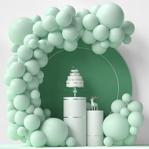 Outros suprimentos de festa de evento Pastel Balão Verde Garland Arch Kit Romântico Decoração de Casamento Balões Natal Bebê Chuveiro Acessórios de Aniversário 230904