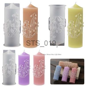 Outros itens de beleza de saúde Lírio do Vale Vela Perfumada Molde de Silicone DIY Artesanato Artesanal Vela Fazendo Gesso Molde de Sabão Decoração de Casa X0904