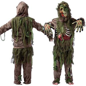 Speciella tillfällen Halloween Kids Skeleton Living Dead Zombie Costume Cosplay Child Swamp Bloody Skull Monster Purim Carnival Party Props Costumes 230901