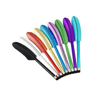 Feather Shape Capacitive Stylus Touch Screen Pen for Samsung Smart Phones Tablet