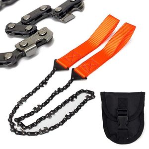 Outdoor Gadgets Survival Chain Saw Hand ChainSaw 65 Manganese Steel Outdoor Wood Cutting Chain Saw Emergency Camping Hiking Tool 230904