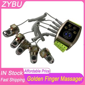 Tragbare Gravitations-Diamantfinger Facelifting-Körpermassagegerät Radiofrequenz-Mikrostrom Goldener Finger RF EMS Beauty Machine Bio Body Relax Nackenmassage