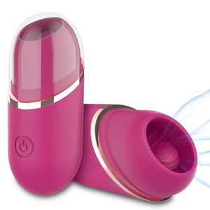 Vibrators TechnologyClit Vibrator Clitoral Sucking Tongue Licking Clitoris Stimulation Mini Toy 9 Powerful Vibration Modes Sex Toys 230904