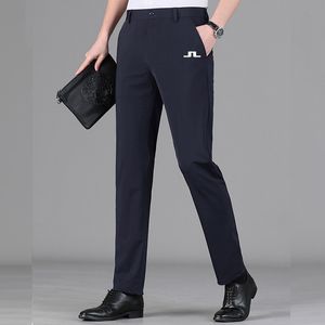 Men's Pants JLindeberg Men Golf Pants Straight High Elastic Summer Casual Pants Outdoor Sports Pants Golf Clothing Men's Golf Trousers 230901