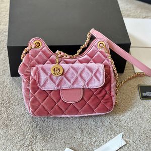 Borse hobo a catena spalla crossbody borse oro hardware lettera fibbia femmina borsetta porta frontale semplice sacchetti di messenger di alta qualità