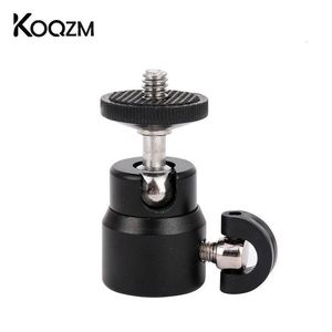 Tripods Mini 14" 360 Degree Swivel Ball Head Screw Tripod Mount Bracket DSLR Ballhead Stand For Camera Camcorder Brackets 230904