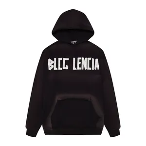 BLCG LENCIA Unisex Autunno Inverno Felpe oversize da uomo Felpe da guardaroba in tessuto filato compatto carbonizzato Caldo Taglie forti Abbigliamento di marca BLCG836