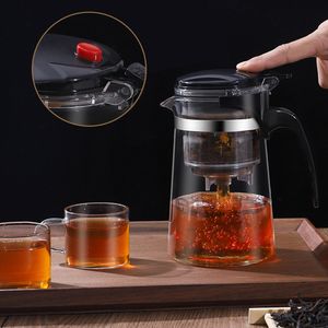 Water Bottles Tea Pot For With Infuser Glass Kettle Heat Resistant Maker Flower Herbal Convenient Office Coffee Teapot Teaware 230901