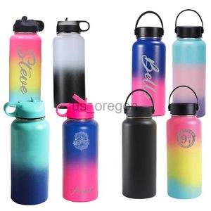 Thermoses Customized Name Stainless Steel Thermos Cup Outdoor Sports Water Bottle Wedding Party Gift Birthday Gift x0904