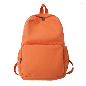 Marka plecakowa Wysokiej jakości bawełniane plecaki unisex solidne płótno wolne lub torby podróżne 2023 Moda szkoła dla dziewcząt