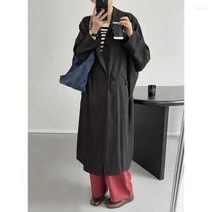 Trench da donna SuperAen giacca a vento cappotto oversize coreano 2023 autunno casual lungo per le donne