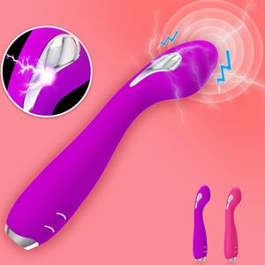 Vibrators Electric Shock Dildo Vibrator Sex Toys For Women Automatic Pulse 7Frequency Thrusting Female Shop Product 230904