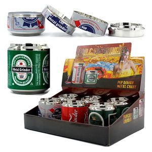 Design exclusivo latas de liga de zinco moedor de ervas secas 52mm de diâmetro metal ervas tabaco moedores acessórios para fumar