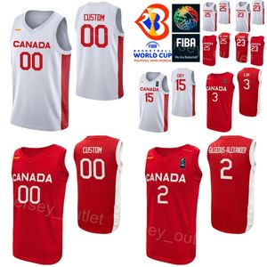 Print Canada World Cup Basketball Jersey Jamal Murray 27 Andrew Wiggins 22 23 Phil Scrubb 25 TRAE BELL-HAYNES 15 ZACH EDEY RJ Barrett 9 Kelly Olynyk 13 Dillon Brooks