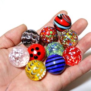 Decorative Objects & Figurines 25mm Handmade Murano Glass Balls 10Pcs Colorful Creative Art Collection Marbles Puzzle Nuggets Game Toys LL
