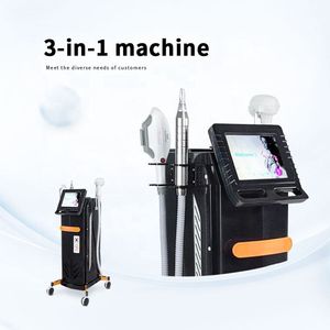 2024 Latest Standing Tattoo Eyebrows Washer Painless Hair Removal 3 in 1 Machine Adjustable Long Laser Heads Dark Circle Wrinkle Remove Device