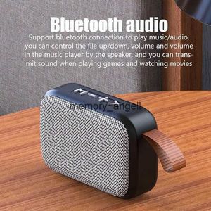 Taşınabilir Hoparlörler Taşınabilir Kumaş Kablosuz Bluetooth Hoparlör Hifi Ses Kalitesi FM Radyo Subwoofer Mini Açık Spor USB Drive TF Kart Ses HKD230904