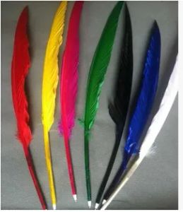 wholesale DIY Popular goose quill pen ballpoint pens For Wedding Party Gift pen ZZ