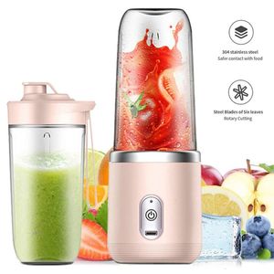 Meyve Sebze Araçları Meyve Makinesi Makinesi Smoothie Blender Taşınabilir Elektrikli USB Mikser Limon Turuncu Squeezer Kablosuz Kupa Seti 230901