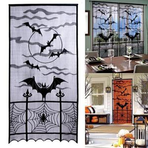 Sonstiges Partyzubehör für Veranstaltungen, 1 Stück, 101,6 x 213,4 cm, dekorative Halloween-Türvorhänge, Heimdekoration oder Fenstervorhang, Halloween-Party-Dekoration mit Fledermäusen 230904