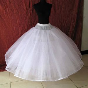 Inga bågar 6 lager netto plus bollklänning klänning brud kvinnors crinoline petticoat underskirt midja med elastisk för bröllop297g