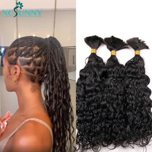 Lace Wigs Full End Double Drawn Burmese Water Wave Human Hair Bundles Bulk Human Hair For Braiding Curly Bulk Hair For Braids 230901