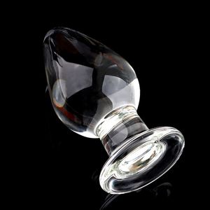 Anal Toys Large Crystal Butt Plug Vagina Ball Big Glass Dildo Bead Adult Sex for Women Men Gay Masturbator 230901